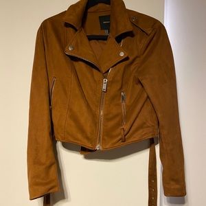 Suede chestnut jacket